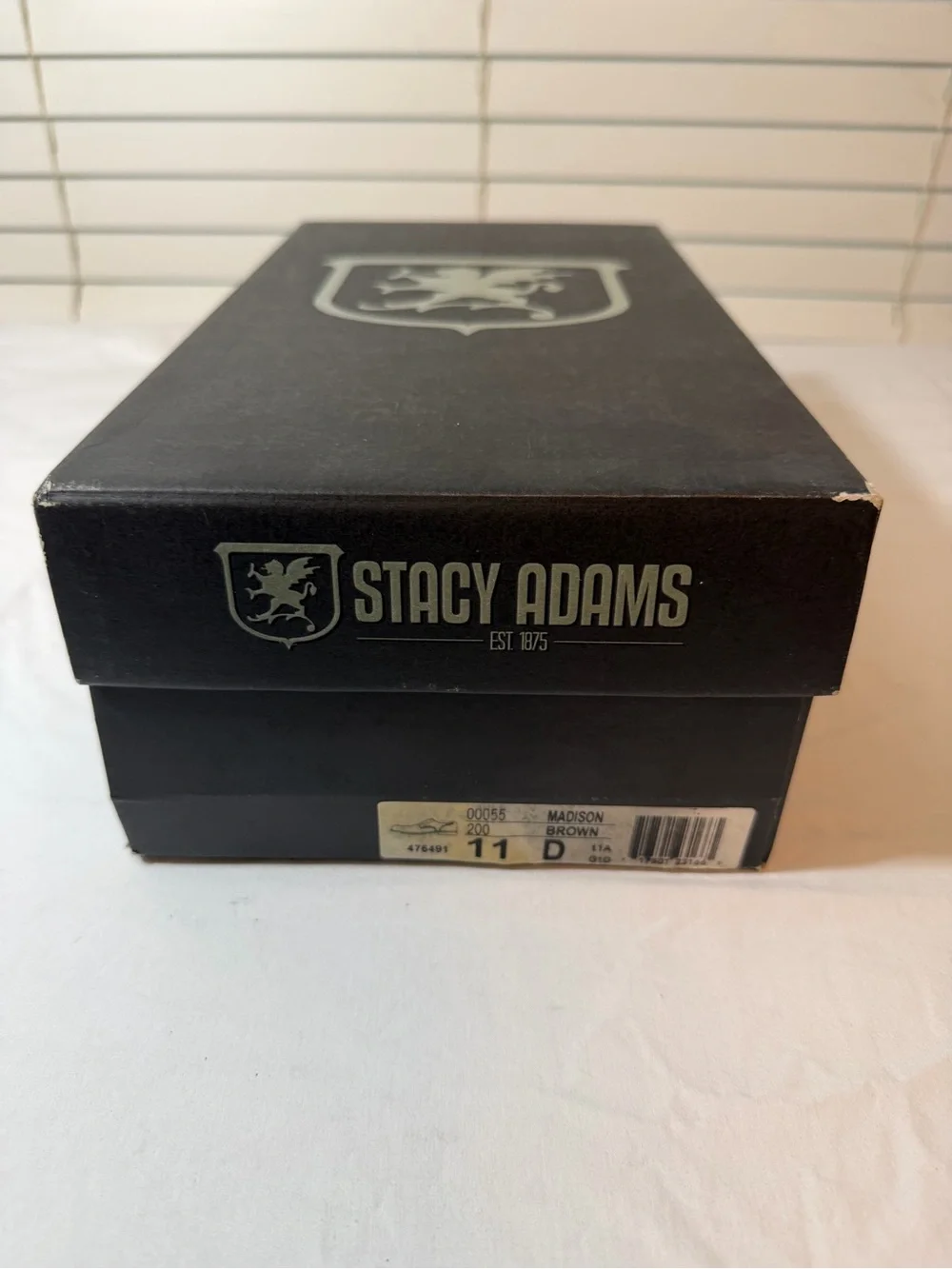 Stacy Adams Dark Brown Textured Lace-Up Oxfords